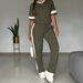 "Women's Casual Sporty Lounge Set - Stylish & Comfortable Two-Piece Outfit For Yoga, Running & Everyday Wear"_ecoleips.com