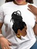 European And American Cross-border Foreign Trade Wholesale Clothing, African Girl Round-neck Plus-size Short-sleeve_ecoleips.com