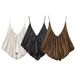 Aria Basics Aria Basics Z Cross-Border European And American 2025 New Fashion Camisole For Women Summer Silk Satin Texture Ruched Top 3776019_ecoleips.com
