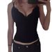 European And American Y2K Lace Vest Solid Color Hot Girl Slim Fit Inner Layer Patchwork French Women's Camisole Street_ecoleips.com