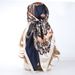 Women's Retro Ethnic Style Large Square Scarf 90 Cm Satin Faux Silk Cashew Print Middle Eastern Headscarf For Muslim Fashion_ecoleips.com