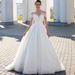 off the Shoulder Luxurious Lace Wedding Dress Heavily Embellished Exuding Royal Aristocratic Elegance Sparkling Women's Party Wear_ecoleips.com