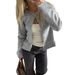 Diyun European And American Casual Simple Solid Color Long Sleeve Coat Sweater Women's Fashion 2025 Autumn_ecoleips.com