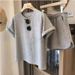 Women's Fashionable Casual Two Piece Set Short Sleeved T-Shirt And Pants Outfit_ecoleips.com