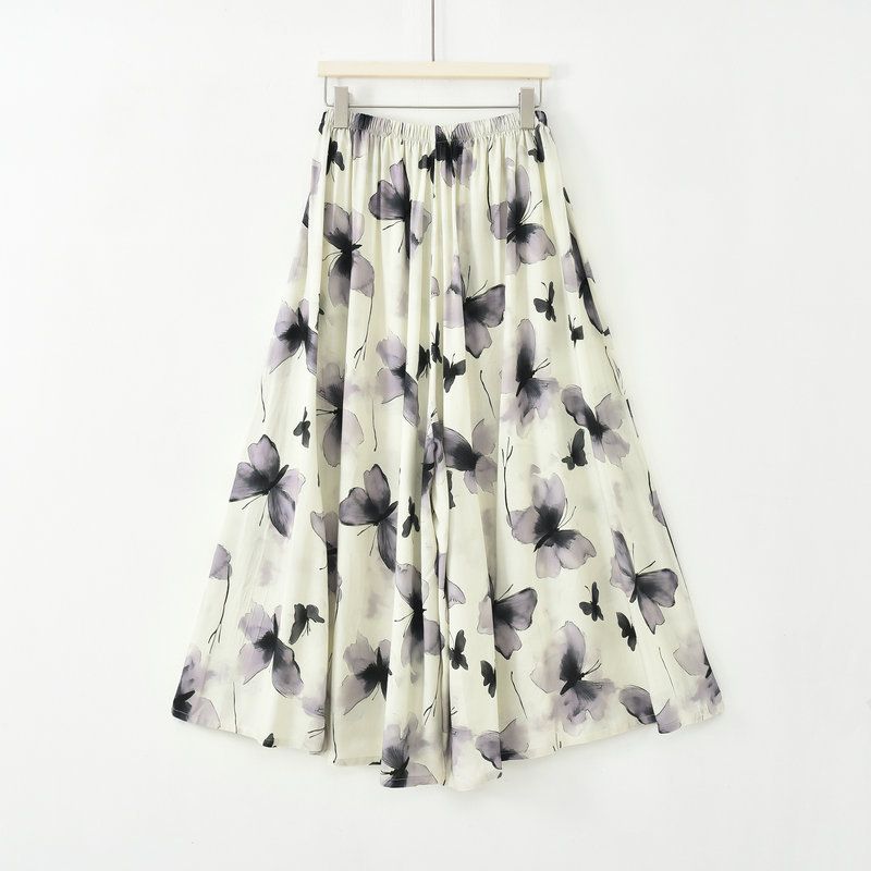 Spring Summer Pajamas Pants Women Loose Sleepwear Wide Leg Pant Printed Spring Summer Home Wear Trousers Sleep Pantalon Pijama_ecoleips.com