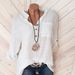 Classic V-Neck Pocket Blouse – Breathable Cotton-Linen Top For Women (White/Red/Khaki/Pink/Rose/Blue, S-5xl)_ecoleips.com
