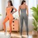 Women's Clothing Carefully Selected New Vest Style Yoga Jumpsuit Beautiful Back One Piece Jumpsuit Seamless Clothing Jumpsuit Fitness Suit_ecoleips.com
