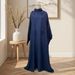 Minimalist Solid Color Hooded Dress For Women_ecoleips.com