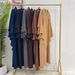 Modest Abaya Dress Turkish Dress For Women Solid Color With Headscarf Plus Size Fashionable England Style Regular Thickness Spring/Autumn Summer_ecoleips.com