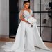 Sexy Halter V Neck Wedding Dress Evening Gown European And American Style 2026 Foreign Trade Women's Clothing Party Wear_ecoleips.com