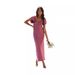 2023 New Cross-Border European And American Women's Fashion Elegant Solid Color Sweetheart Neck Short Sleeve Slim Fit_ecoleips.com