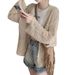 Lightweight Summer And Spring New Korean Style Loose Fashion Lazy-Look Blazer With Openwork Sun Protection Knit Cardigan For Women_ecoleips.com