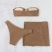 Women's Clothing Double Fabric 3 Piece Bikini Set With Apron Sexy Swimwear Fashion_ecoleips.com