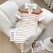 Yiyi Women's Striped T-Shirt Dress Summer 2025 New Cross Border Style Hot Selling Pullover Dress European American Fashion_ecoleips.com