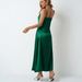 Women's Clothing Women's Silk Casual Pleated Long-sleeved Satin Top_ecoleips.com