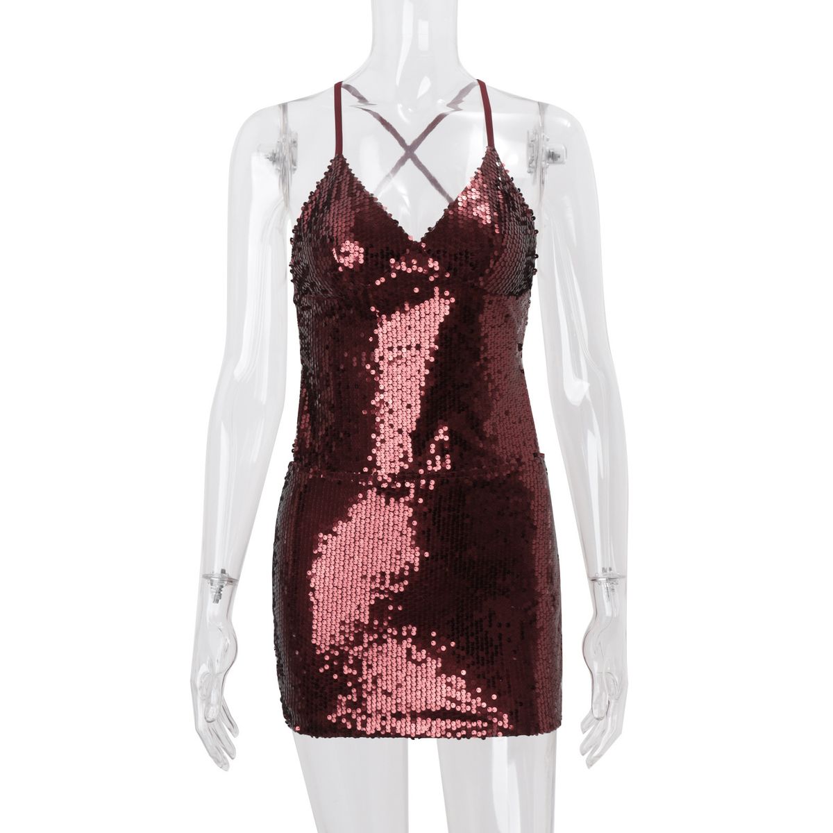 New Arrival Summer Women Dress Sexy Hot Girl Slim Bodycon Dress Open Back Tie Wrap Dress_ecoleips.com