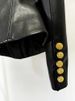 K New Fashion Style Metal Button Slim Fit Leather Jacket Jacket_ecoleips.com
