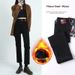 New Autumn And Winter Fleece-lined Women's Jeans, High-waisted, Slim-fit, Flattering For Petite Figures, Popular_ecoleips.com