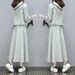 Spring Letter Women's Dress Casual Fashion Long Sleeve Hooded Sweatshirt Loose Two-Piece Set_ecoleips.com