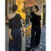 Slant Shoulder Short-sleeved Women's Off-shoulder Short T-shirt Xia Chunyi Spice Girl Loose Black One-word Shoulder Top_ecoleips.com