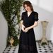 Elegant V-Neck Ruffled Chiffon Dress For Women's Spring And Summer_ecoleips.com