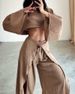Women's Cotton And Linen Fashion Loose Tops And Trousers Two Piece Suits_ecoleips.com