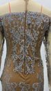Voya 2026 Spring New Style European American Foreign Trade Women's Clothing Gold-Embossed Long-Sleeve Slim-Fit Dress_ecoleips.com