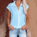 Breathable Cotton Batwing Sleeve Shirt – Solid Color 3d-Effect Office & Casual Top (White/Sky Blue/Green/Black/Pink, S-Xxl)_ecoleips.com