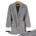 Women's Clothing Suit Jacket For Women Professional Fashion Small Size Houndstooth Casual Suit Temperament Suit For Women_ecoleips.com