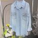 Women's Clothing Early Spring Striped Crystal Hot Diamond Denim Jacket Casual Loose Shirt_ecoleips.com