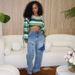 Women's High-Waisted Straight Leg Jeans – Stretch Denim Pants With Button Details & Patchwork Design (S-3XL, Blue, Streetwear Essential)_ecoleips.com
