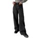 Women's High-Waisted Rhinestone Jeans Black Slimming Wide Leg Pants 25AW Style Washed Denim for Export Wholesale_ecoleips.com