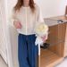 25 Bamboo Knot Linen Knitted Cardigan Women's Thin Round Neck Ice Silk Jacket Loose Outer Shawl Air Conditioning Shirt_ecoleips.com