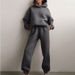 Aria Basics 2026 New Cross-Border European And American Women's Casual Sports Style Solid Color Thickened Hooded Sweatshirt Fashion_ecoleips.com