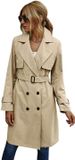 Women's Clothing Winter And Autumn Women's Double Breasted Fashionable Casual Windbreaker Jacket For Women_ecoleips.com