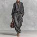 Women's Clothing Spring Autumn Women's High-End Retro Style Paisley Patterned Suit European American Fashion Inspired_ecoleips.com