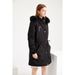 Temperament Women's Cotton Jacket Black Mid-length Plus-size Hood Can Be Removed Winter Warm Fleece Coat Cotton Clothes_ecoleips.com