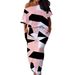 Women's plus Size Geometric Print Two-Piece Set Casual Fashion Skirt And Top Ensemble_ecoleips.com