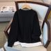200/ 175kg Extra Large Size 150kg Loose Autumn Sweatshirt Chest Size/150/160/170-7120_ecoleips.com