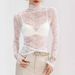 European And American Style 2026 Spring New Fashion Half-Turtleneck Lace Crochet Long-Sleeve Sexy Women's Top_ecoleips.com
