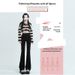 New Spring And Autumn Black Flared Jeans For Women, High Waist Slim Fit Versatile Bell-Bottom Pants, Wholesale From_ecoleips.com