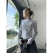 Y2K Women's Printed Long Sleeve T-Shirt round Neck Pullover Casual Fashion Street Style Top European And American Summer Retro_ecoleips.com