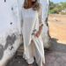 Cross-Border Summer European And American Foreign Trade Women's Clothing Robe Long Pants Loose Solid_ecoleips.com