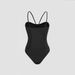 Summer Export Style European American Girl Patchwork Shapely Bodysuit Sexy Slim Fit Backless Solid Color Women's Jumpsuit Romper_ecoleips.com