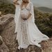 Women's Clothing Pregnant Mom Pregnant Woman Fluffy Swing Lace Dress Long Skirt_ecoleips.com