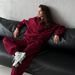 Women's Oversized Fashion Pullover Sweatshirt And Pants Set Long Sleeved Casual Two Piece Collection_ecoleips.com