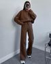 Women's Casual Two-Piece Set - Loose Fit Zip-Up Hoodie & Straight Leg Pants, Streetwear Outfit (11 Colors, XS-XXXL) Wrinkle-Free_ecoleips.com