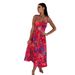 Women's Clothing Camisole Dress With Built-In Bra – Stylish This Summer Printed Waist Cinching & Button Front Design_ecoleips.com