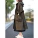 Women's Oversized Batwing Sleeve Long Trench Coat With Hood & Large Pockets – Casual Elegance For Spring & Fall_ecoleips.com