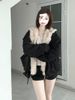 girl New American Syle Mounain Eagle Fur Collar Hooded Jacke For Women, Auumn And Winer Thickened Coon Shor Parka_ecoleips.com